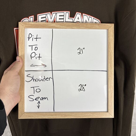 Cleveland Browns NFL Team Retro Crewneck Sweatshirt Size Medium Brown NWT - Picture 8 of 8